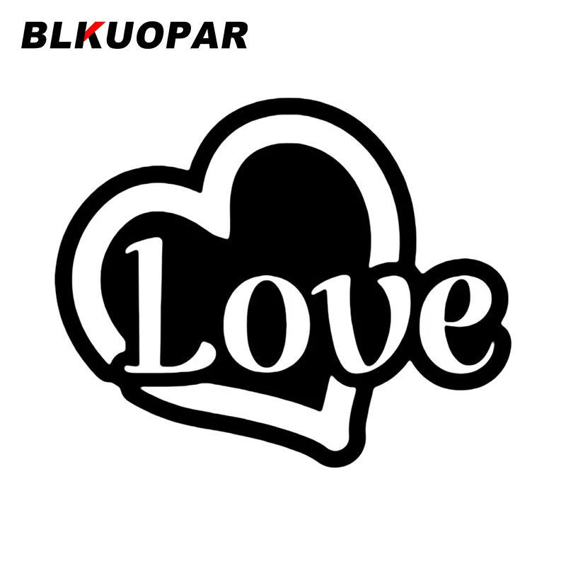 

BLKUOPAR Love Heart Silhouette Car Sticker Waterproof Scratch-Proof Creative Decoration Personality Funny Car Door Protector