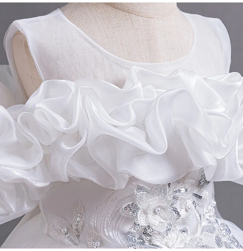 أزياء حفلة الأميرة فستان فتاة أداء زي رداء فيل الصيف الاطفال الفتيات فساتين الراقية ملابس الأطفال Vestidos