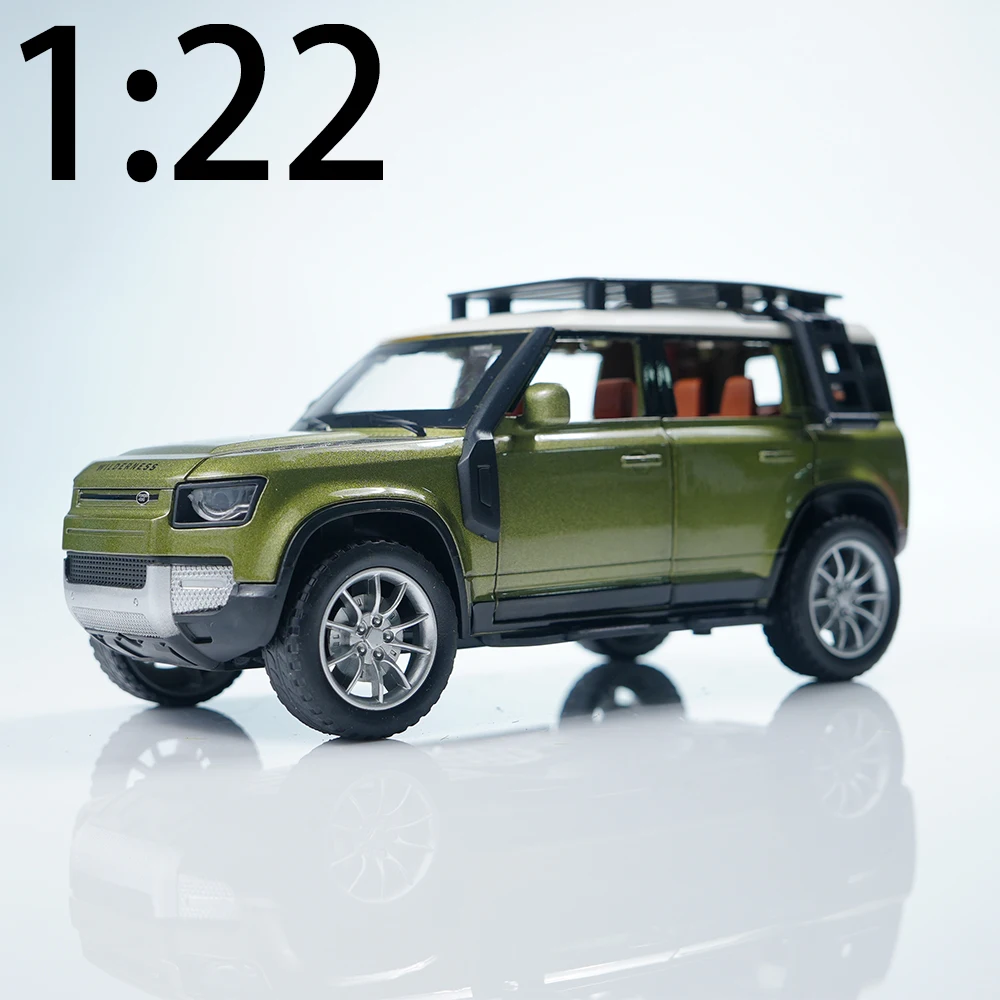 

1:22 модель автомобиля из сплава Land Rover Pullback, коллекционная игрушечная машина для взрослых, коллекционеров и энтузиастов