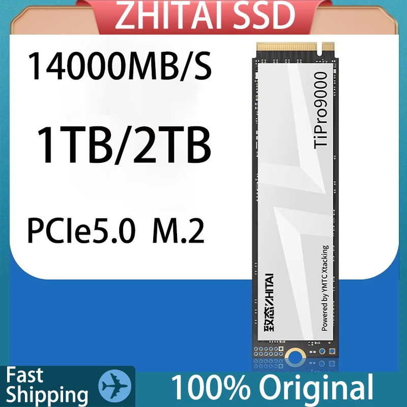 Original ZHITAI TiPro9000 SSD 1TB 2TB Hard Disk Custom Computer M.2 Solid State Drive Disk Internal Hard Drive for Laptop PC