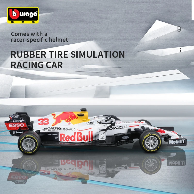 Bburago Alloy F1 Red Bull Racing Car Model Vehicle Diecast Special Delivery in Turkey RB16b NO33 Luxury 1:43 2021