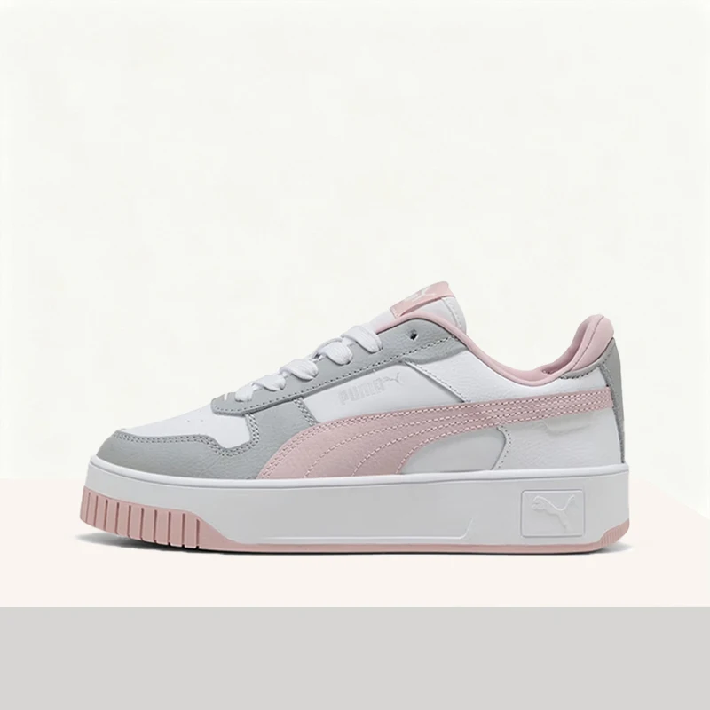 Puma Carina Street Casual,Comfortable,High-Quality,Versatile,Durable,Cushioned Low-Top Sneakers for Women - White/Gray 389390-53