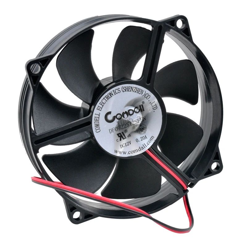 DF0922512SEHN 92mm 80mm fan 92x92x25mm 80x80x25mm DC12V 0.20A 2pin Round cooling fan for case