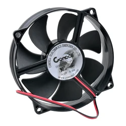 DF0922512SEHN ventilador de refrigeración redondo para carcasa, 92mm, 80mm, 92x92x25mm, 80x80x25mm, DC12V, 0.20A, 2 pines
