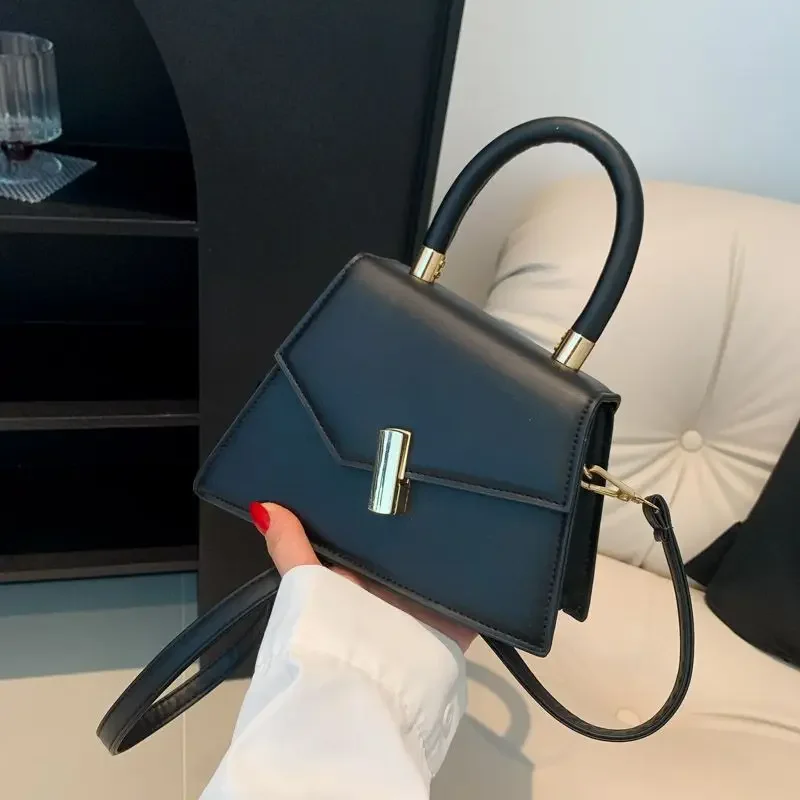 White Fashion Sling Shoulder Bag Trend PU Leather Messenger Handbags Solid Color Leisure Stylish Crossbody Bags for Women Girls