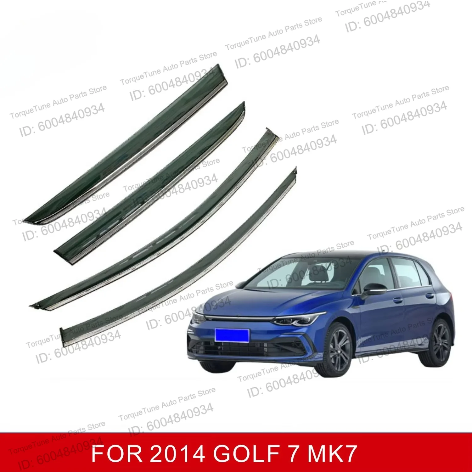 Premium In Channel Window Visor Wind Deflector For VW Golf 7r Tsi 1 4 2015 Injection Deflector Auto Car Accessories