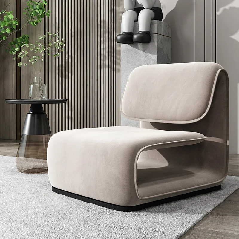 Sillas giratorias elegantes para sala de estar, diseño de lectura para adultos, sillas negras para sala de estar, diseño extraño, Sillones Modernos, muebles para el hogar