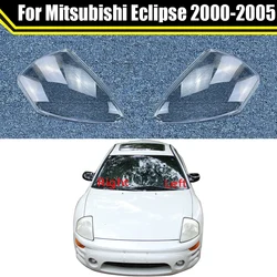 Car Front Glass Lens Lamp Shade Shell For Mitsubishi Eclipse 2000-2005 Transparent Lampcover Auto Light Case Headlight Cover