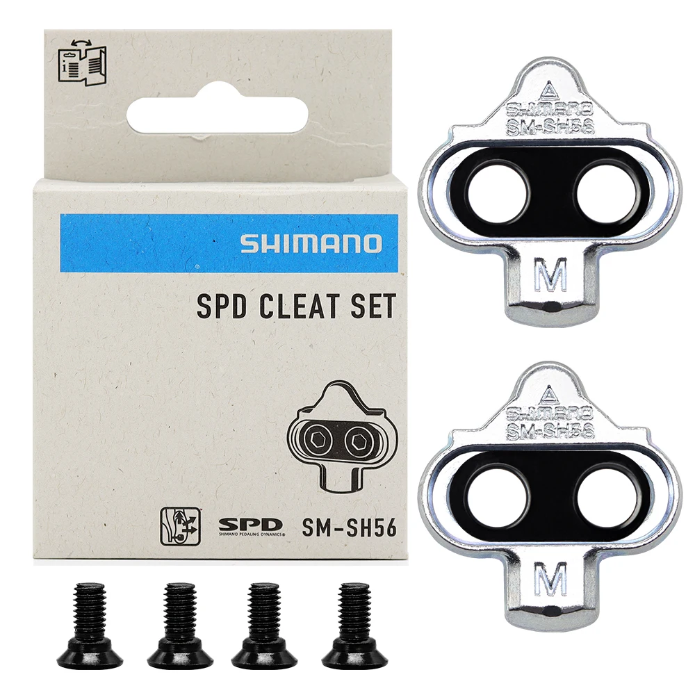 Shimano Boxed SM-SH51 SH56 MTB Bike Pedal Cleats SPD Self-locking Mountain Bicycle Pedals Clips for M520 M8100 Original Parts