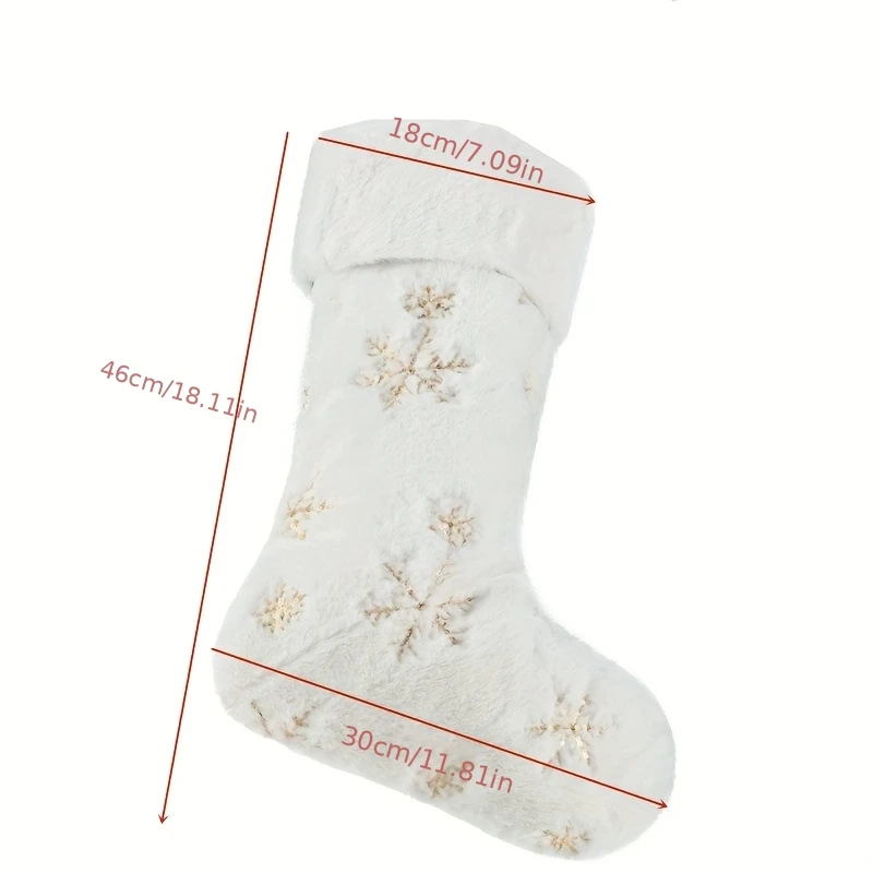 أفخم عيد الميلاد الجوارب هدية عيد الميلاد حقيبة الترتر ندفة الثلج نمط عيد الميلاد جوارب عيد الميلاد حزب الديكور جوارب