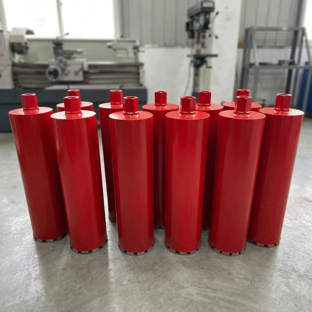 SUNNY EKIIV Diamond Core Drill Bit Sets Model L-450 Multiple Sizes (365mm/460mm) Plain Finish Reinforced Concrete Drilling 6