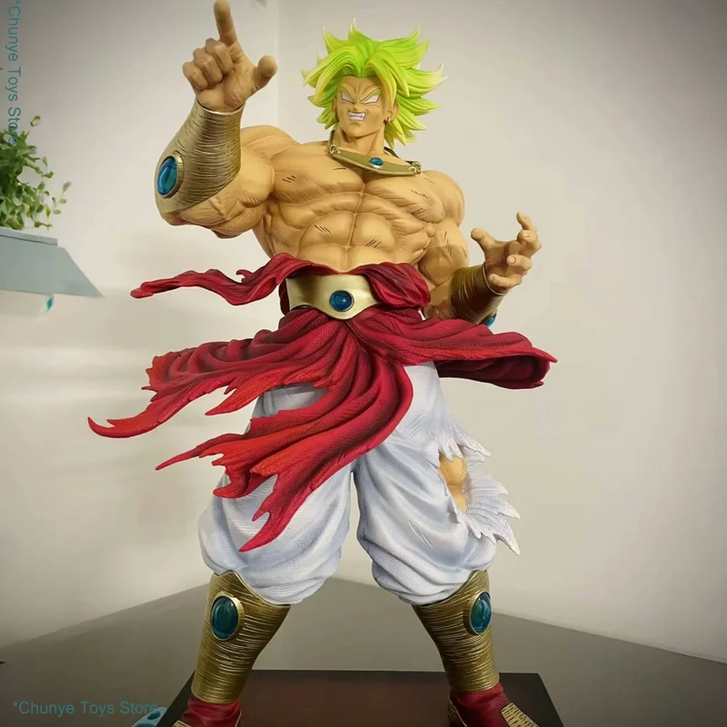 

50cm Jt Toys Dragon Ball Broly Super Saiyan Broli Anime Figure PVC Statue Collection GK Model Gifts for Toy Collectors
