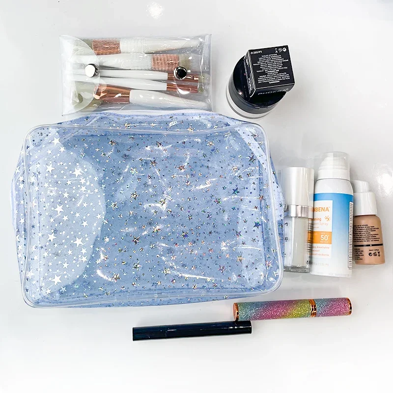 Portable Travel Wash Bag Female Transparent Waterproof Makeup Storage Pouch Large Capacity Cosmetic Organizer Beauty Women Case