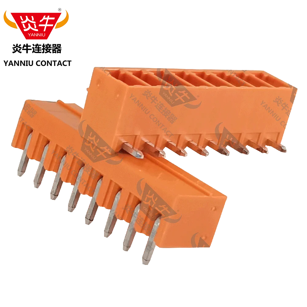 50Pcs KF2EDGR 3.81 2P ~ 12P PCB PLUG-IN TEMINAL BLOCKS 15EDGRC 3.81mm 2PIN ~ 12PIN MC 1,5/ 2-G-3,81  Orange YANNIU