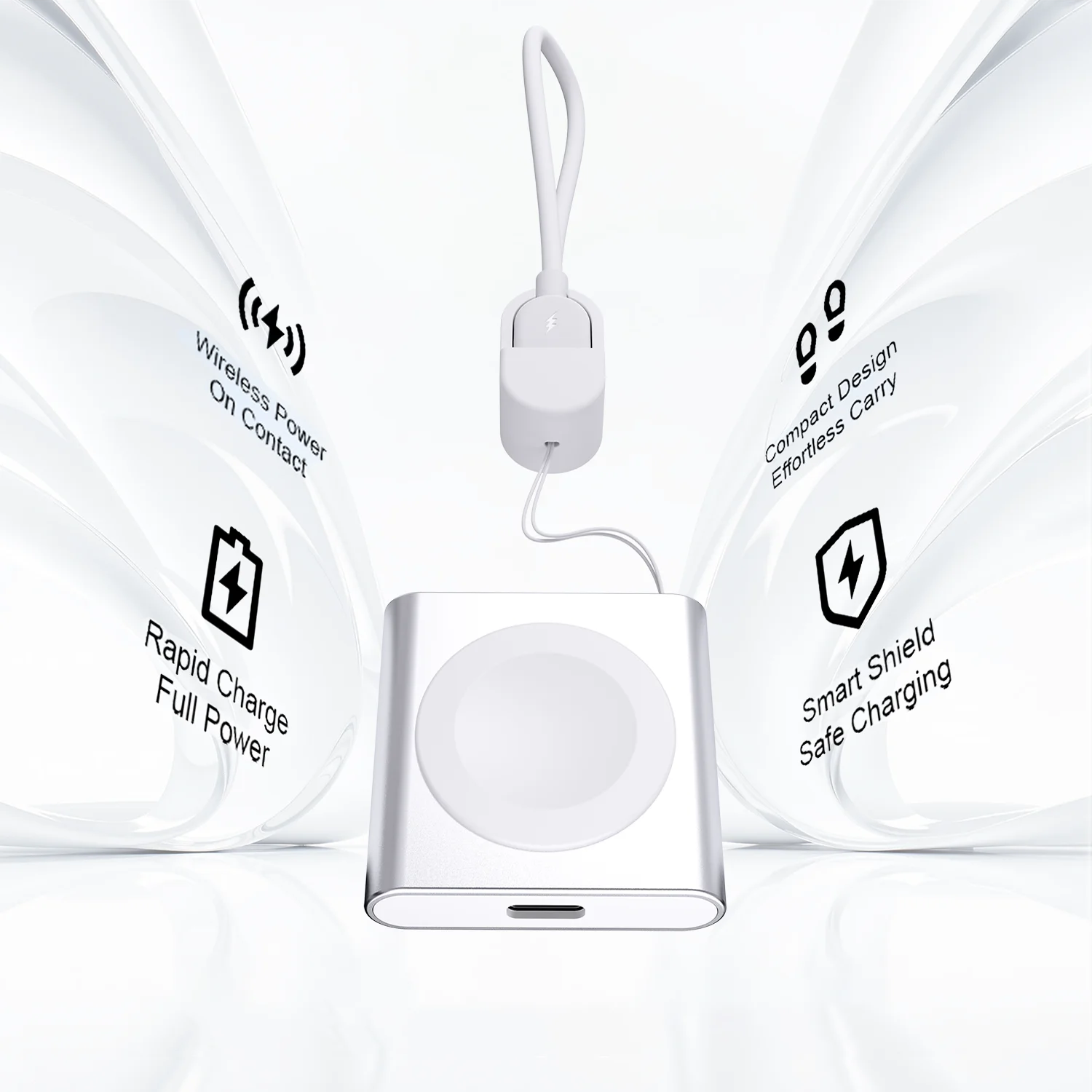 Bonola For Apple Watch Charger Magnetic Portable USB C Cable Fast Watch Charging Dock Compatible For Apple Watch 11/10/9/8/7/6/5 view 5