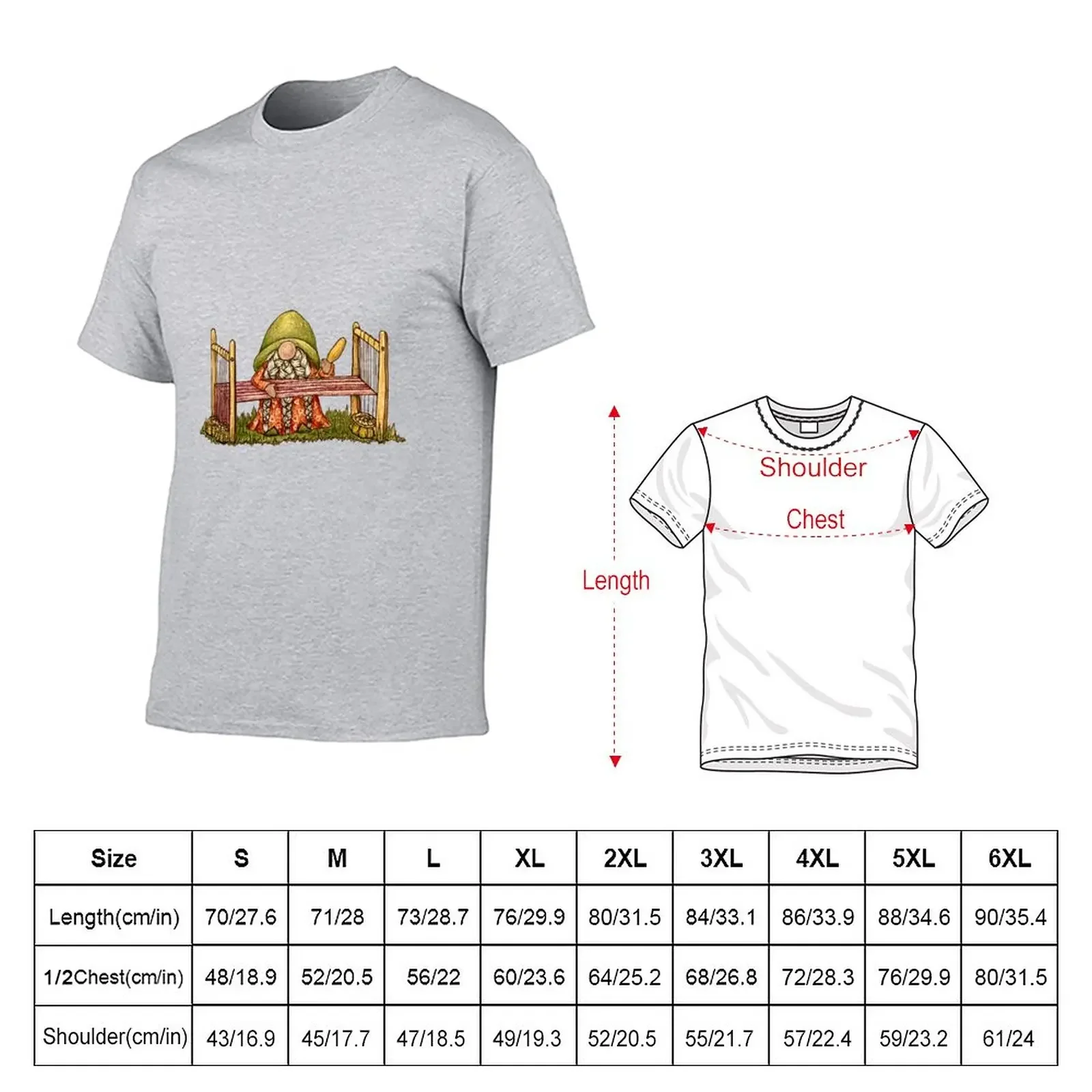 Weaving Gnome T-Shirt hippie clothes graphics mens t shirts pack