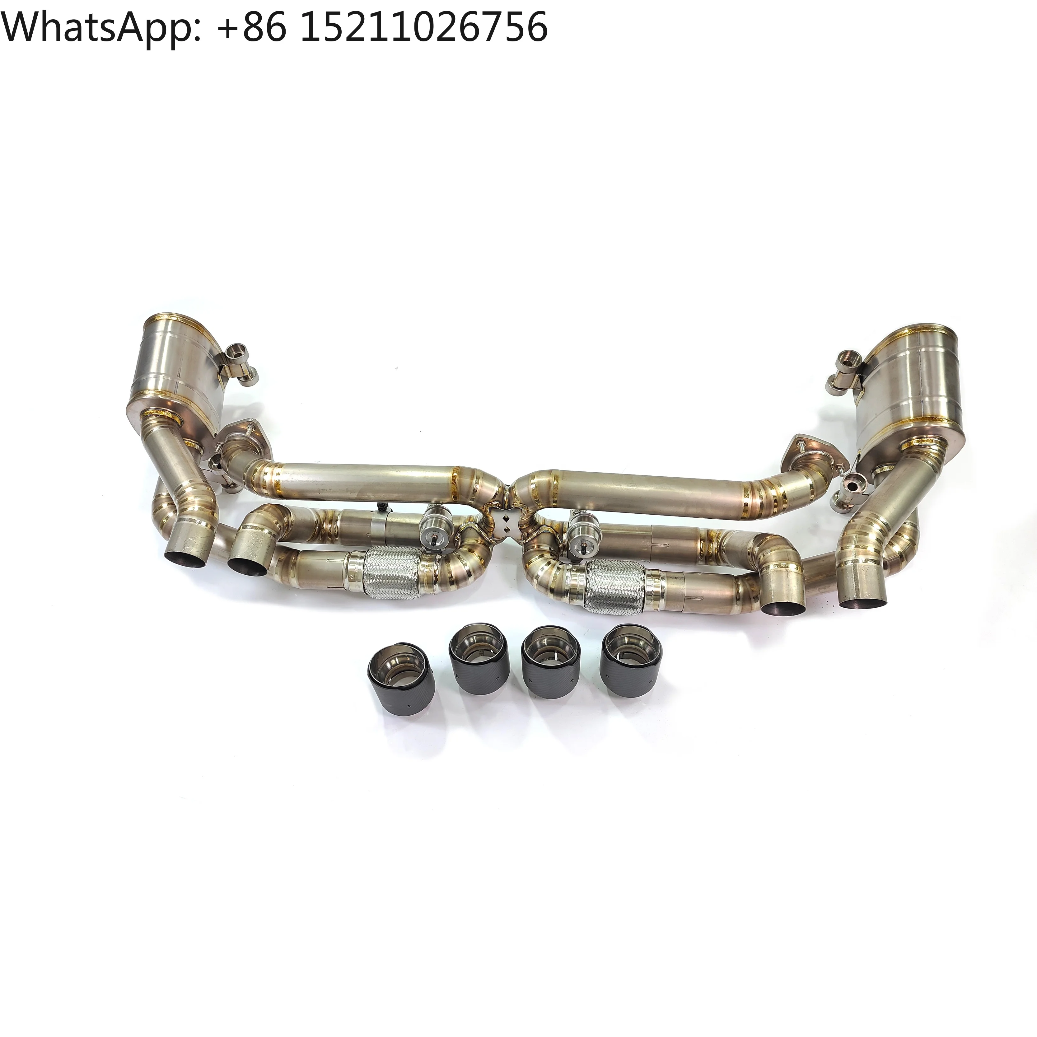 100% Fitment CSZ High Performance Racing Axleback Muffler Titanium Exhaust for Porsche 911 991.1 3.4 3.8 2012-2015