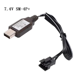 Cabo de carregamento reverso do usb da bateria de lítio de 4 pinos do carregador 7.4v sm4p