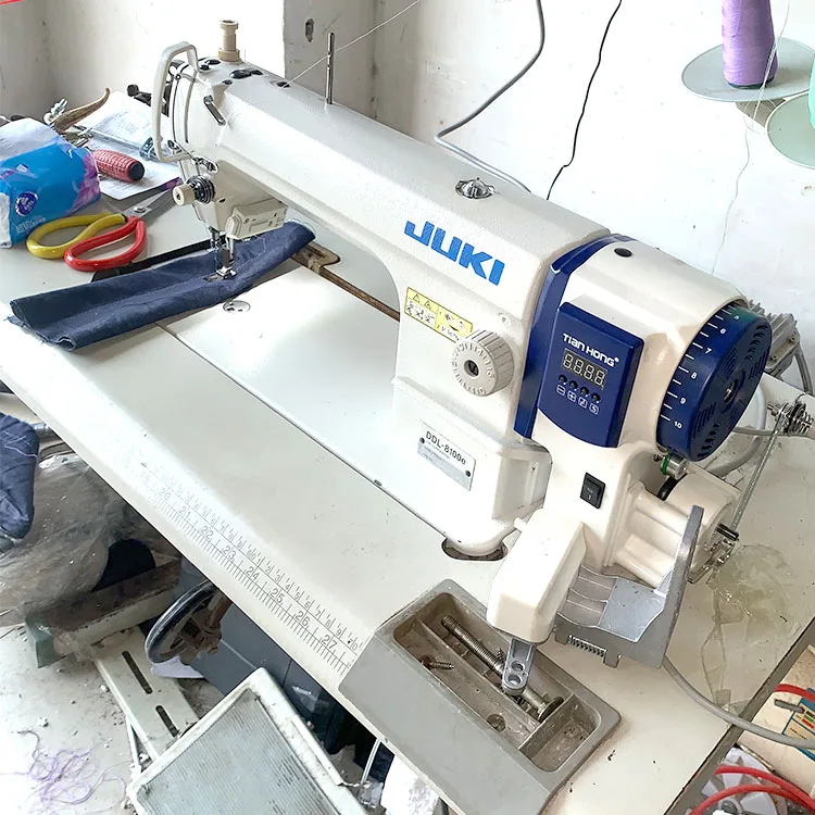 Used Juki 8100e With Direct Drive Servo Motor Lockstitch Sewing Machine