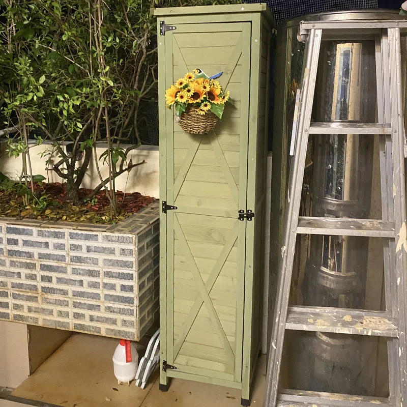 Outdoor Gardening Garden Cabinet Storage Locker Tool Toolbox Glove Storage Box Rain