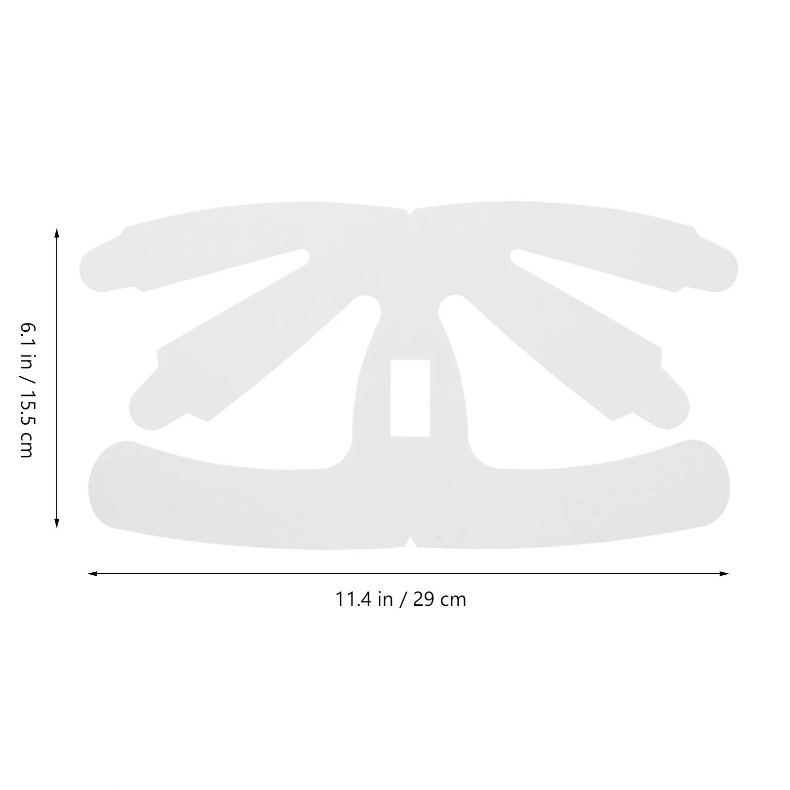 50Pcs White Cardboard Baseball Cap Crown Supports Paper Hat Shaper Inserts for Adult Sports Caps Hat Form Skull Cap Insert