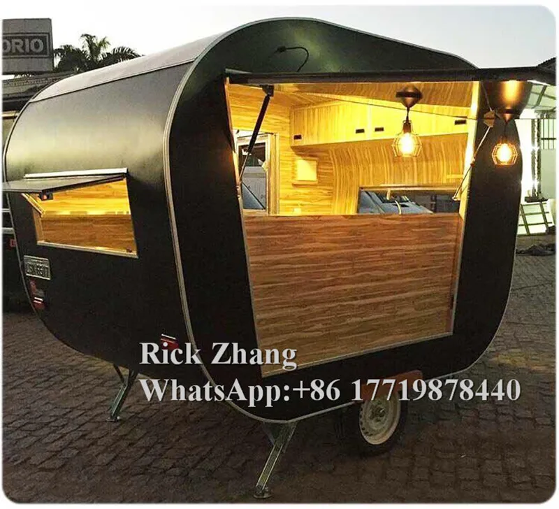 

China Boat Trailer Factory Pri Freezer Fast Food Truck Trailer Cart With Free Shipping By Sea