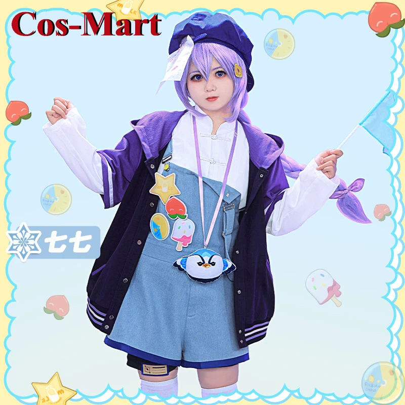 

Cos-Mart Game Genshin Impact Qiqi Cosplay Costume Ice Cream Assassin Sweet Lovely Uniforms Activity Party Role Play Clothing