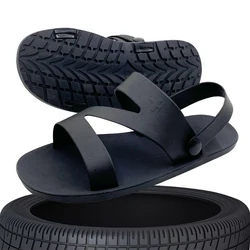 2025 Sandals for Men Soft Tires Rubber Flip Flops Summer Man Shoes Fashion Breathable Casual Shoes Men sandalias hombre