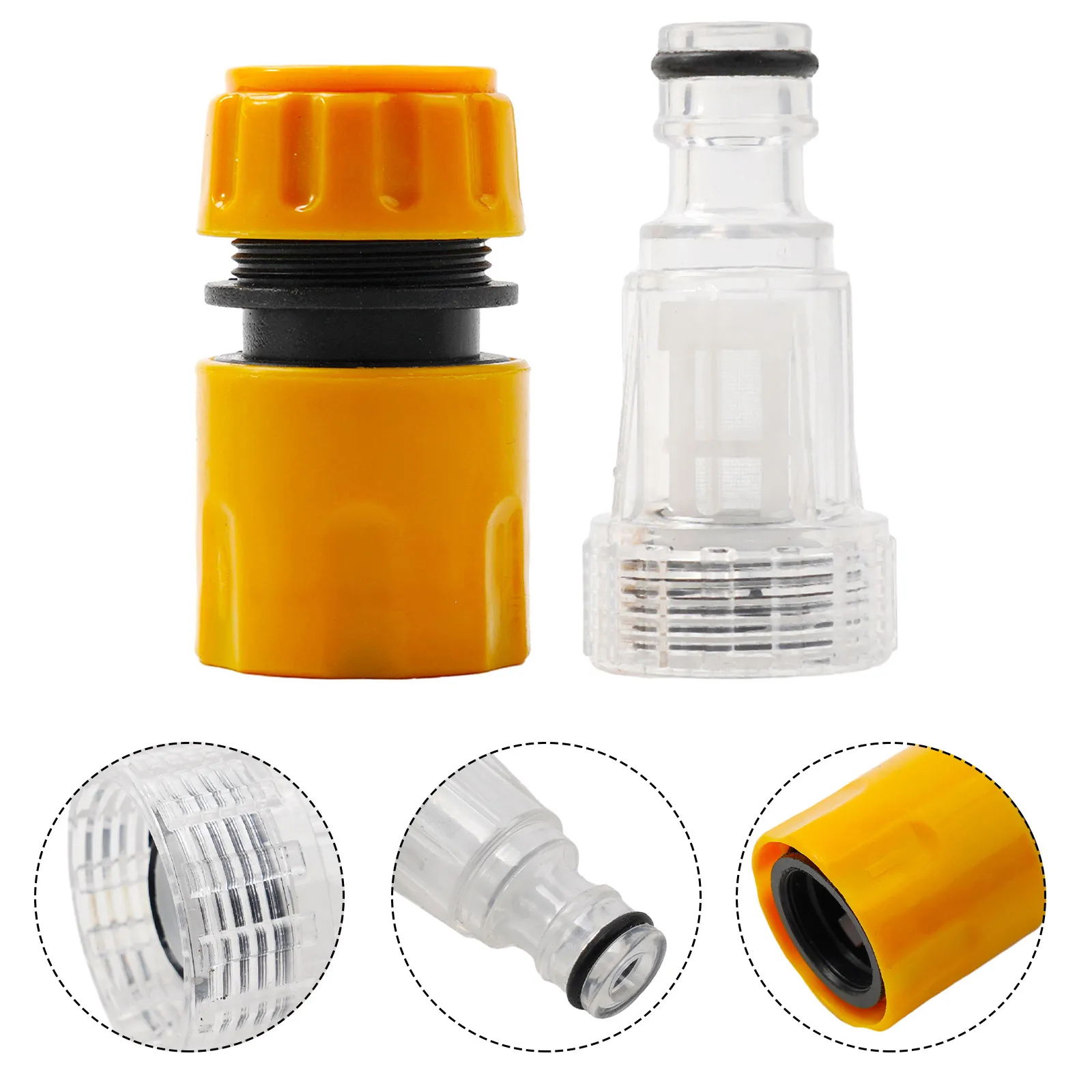 Car Washer Adapter Pressure Washer Water Quick Connector Filter Set Garden Hose Adapter Pipe Fitting Quick Connection