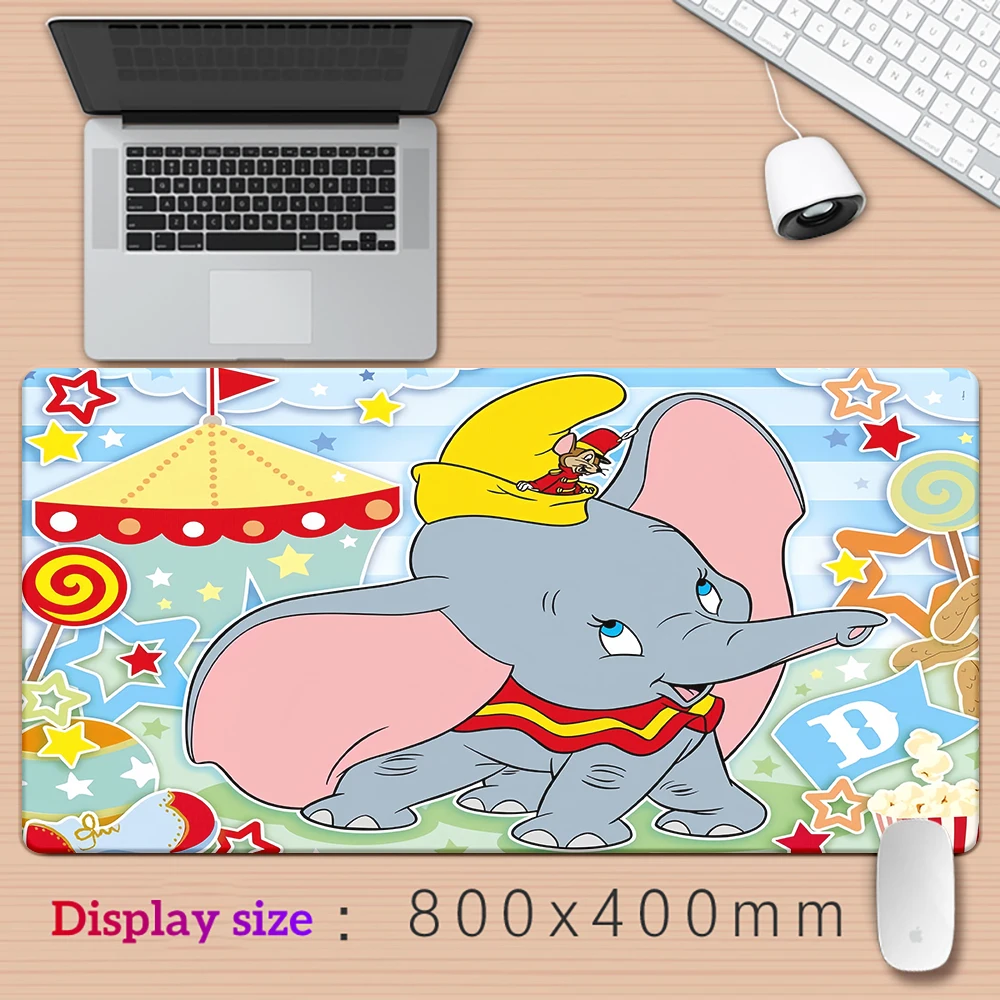 MINISO&Dumbo Cartoon Large Mousepad XXL Pad Keyboard Gaming Accessories HD Mouse Mats Game Office Computer PC Laptop Desk Mat