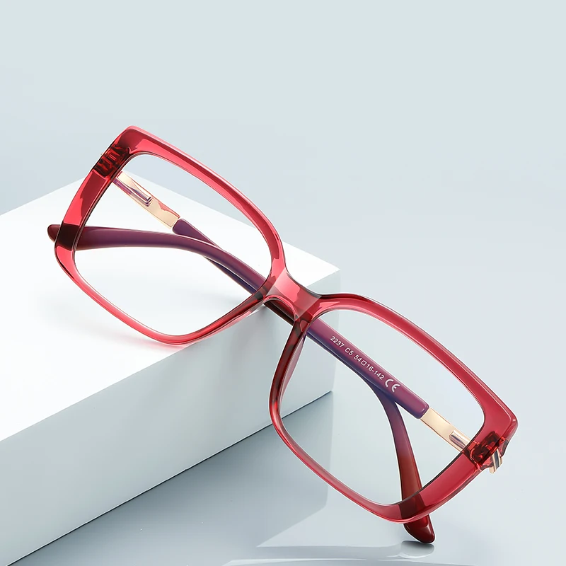 

Двойные легенды, большие квадратные модные очки для близорукости с защитой от синего света, новые женские очки для компьютерного чтения TR90 по рецепту