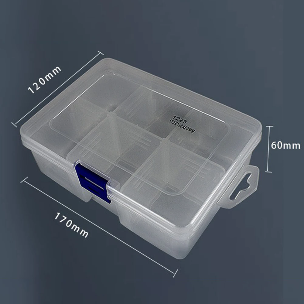 Jewelry Storage Storage Box Home Organization As Show Clear Compartment Organizer Storage Box Lightweight Design