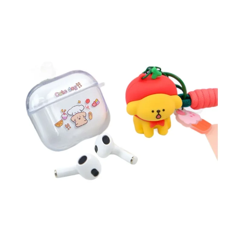 

Yellow Puppy Bluetooth Earphones Puppy Earbud Protective Case and Puppy Puppet Call noise reduction Wireless Bluetooth Headphone