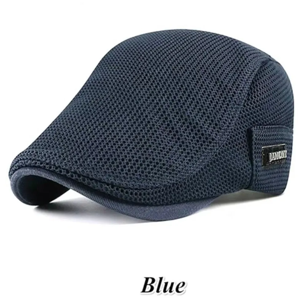 Vintage Breathable Mesh Baseball Cap Peaked Design Cotton Blend Mesh Cap Unisex Style Adjustable Strap Trucker Cap Outdoor Use 4
