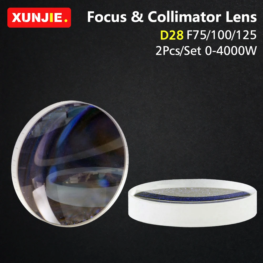 Imagem -02 - Focando a Lente do Colimador do Foco Silicone Fundido Quartzo para o Laser do Corpo de Raytools Wsx 1064nm D28 D30 F75 100 125 150 155 200 mm Peças