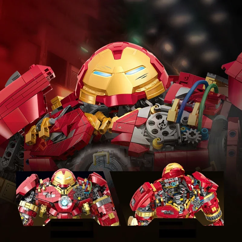 Marvel Iron Man Hulkbuster Machine Workbench MOC Building Blocks Toys Boys Kids Adult Christmas Gifts DIY Bricks Plastic Model