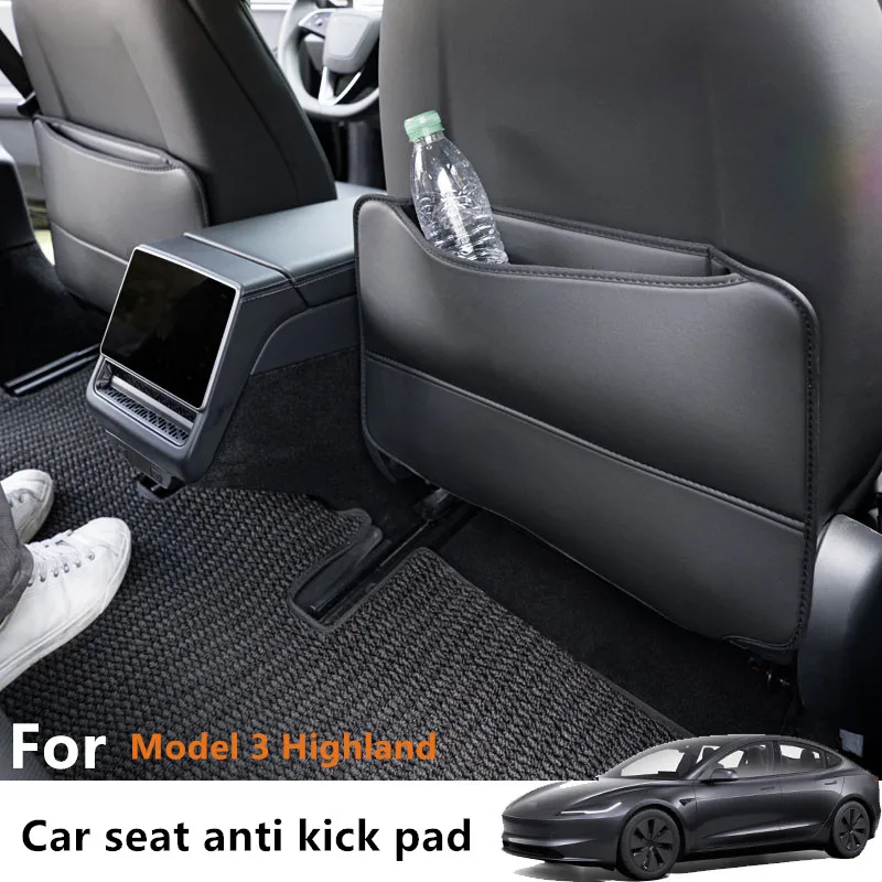 

Suitable for Tesla's updated Model Y3, seat anti kick pad, rear row modified protective pad, interior accessories