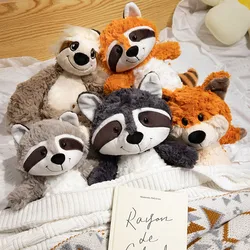 Kawaii Raccoon Sloth Plush Toy Lovely Fox Cute Soft Stuffed Animals Doll Pillow For Girls Children Kids Baby Birthday Gift