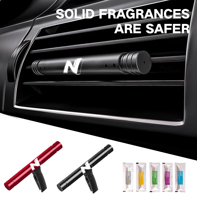 Car Air Conditioning Vent Perfume Decoration Accessorie For Hyundai Tucson IX35 I30 I20 Kona Coupe Veloster I40 Getz Ioniq