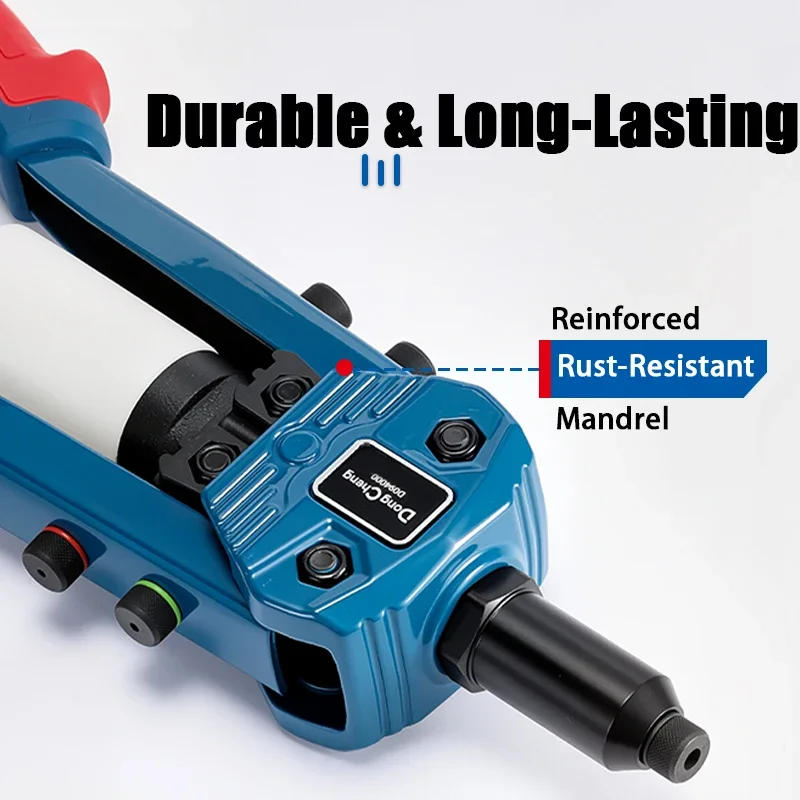Professional Double-Handle Rivet Gun Manual High Lever Labor-Saving Tool for Metal Sheet And Pipe Tightening & Riveting