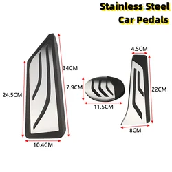 Car Pedals Cover for BMW X1 X2 F48 F39 F45 F46 F40 LHD FootRest Pedal Pad Cover 216i 218i 220i 216d 218d 220d Active Gran Tourer