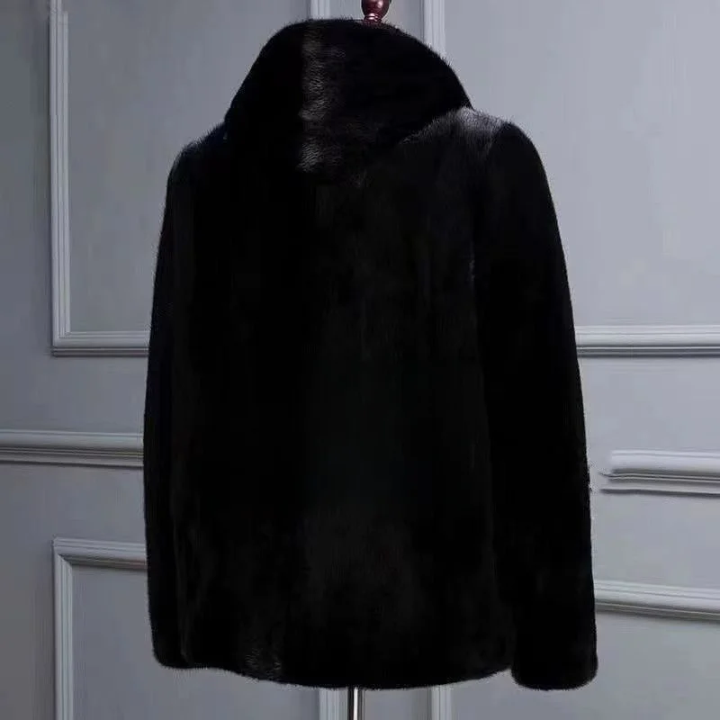 

Мужское теплое хлопковое пальто свободного кроя с воротником из искусственного меха, зимнее пальто Five Sve на молнии, пальто обычной длины