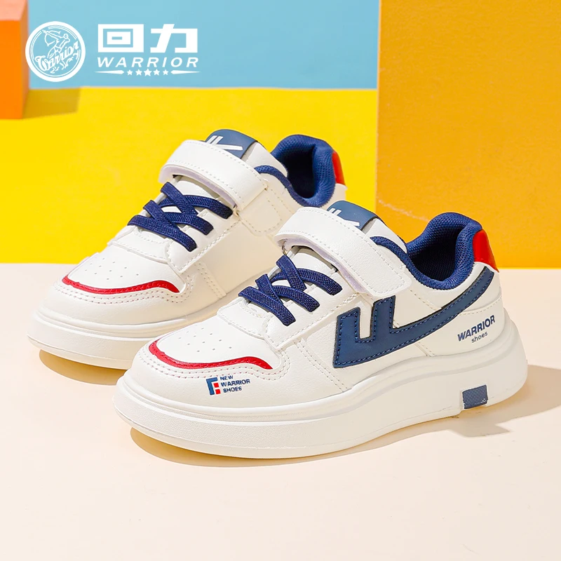 

Детская обувь Warrior, детские туфли, белые туфли, осенняя водонепроницаемая повседневная обувь нового стиля осени 2025 года для мальчиков и девочек