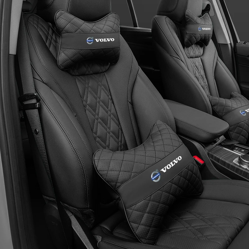 Cojín de soporte para la cabeza del asiento del coche, almohada Lumbar, accesorios interiores para Volvo V90V60, V40, XC90, XC60, S90, S60, C30,