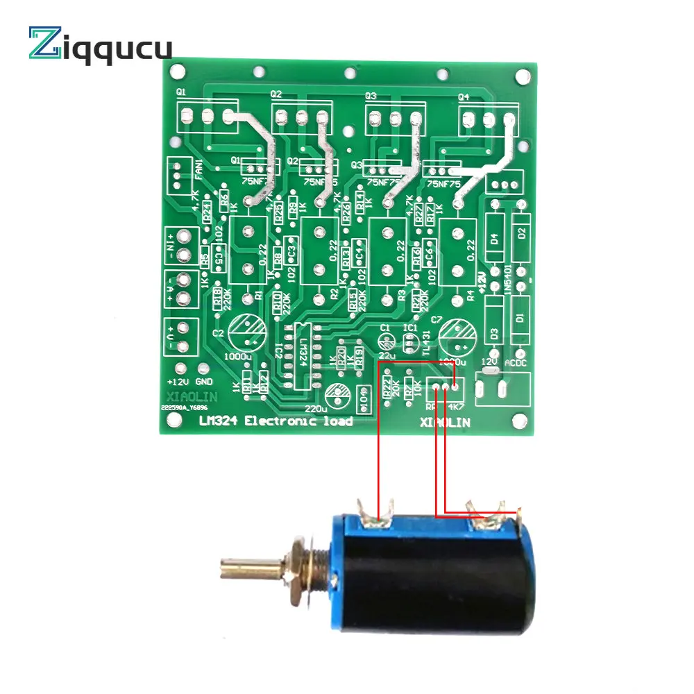 15V10A 150W Load Tester Board DIY Kit Adjustable Constant Current Electronic Load Charger Detector Age Test Device