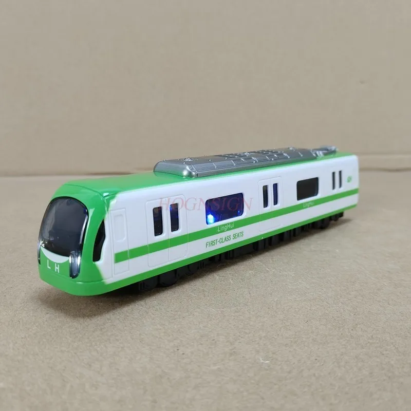 long toy train Electric Plastic Long Alloy Models Of Subway Train Dynamic Model Light Music Enter Cars Toy Educational Car