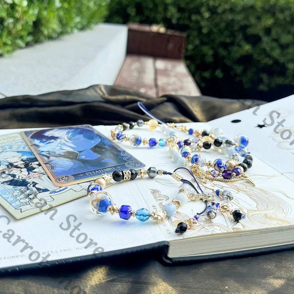 Phainon Impression Bracelet Honkai: Star Rail 동료 파생 제품 천연석 팔찌 쥬얼리 휴대폰 체인