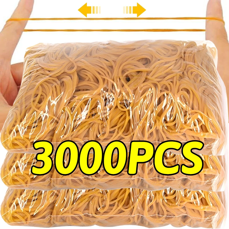 Stretchable Rubber Band Yellow O Rings Fasteners Bankpaper Bills Money Strong Rubber Elastic Bands Office School Home Supplies