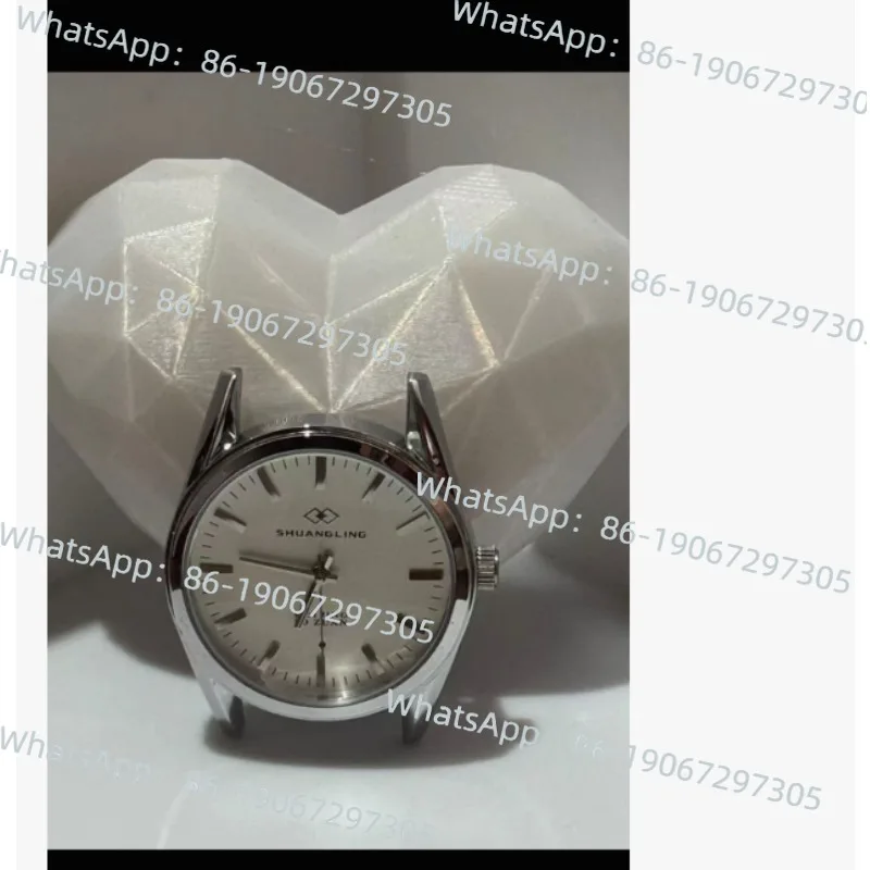 

Domestic Shuangling Brand Old Men's Semi-automatic Mechanical Watch 7120 Manual Upper Strip Diameter 38mm (free Strap)