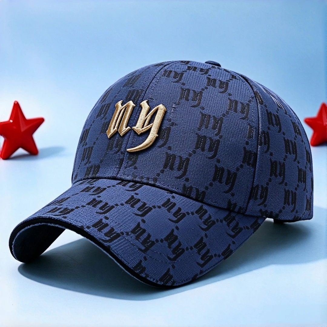 Retro New York Embroidered Baseball Cap, Suitable for Both Men and Women, Full-Color Printed Design, Adjustable Sun Hat, for out